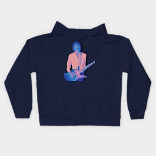 some dude playing guitar Kids Hoodie